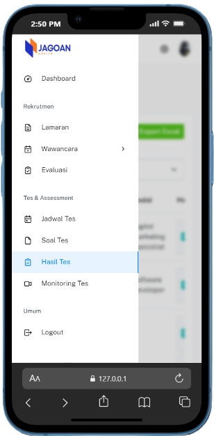 Jagoan Karier - Mobile View